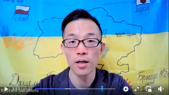 長野市立芹田小学校へのビデオメッセージ