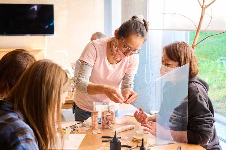 さくら貝アクセサリーワークショップ