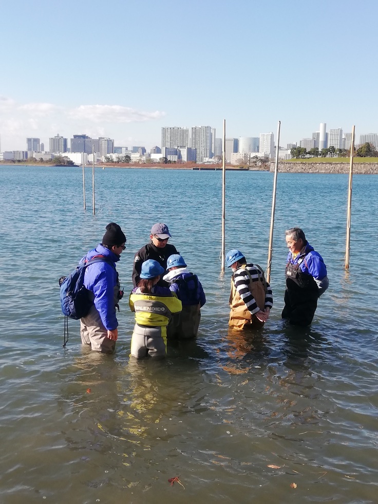 海水の研究風景
