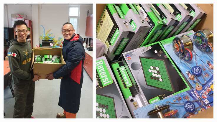 ウクライナなどでパフォーマンスをしている大棟さん