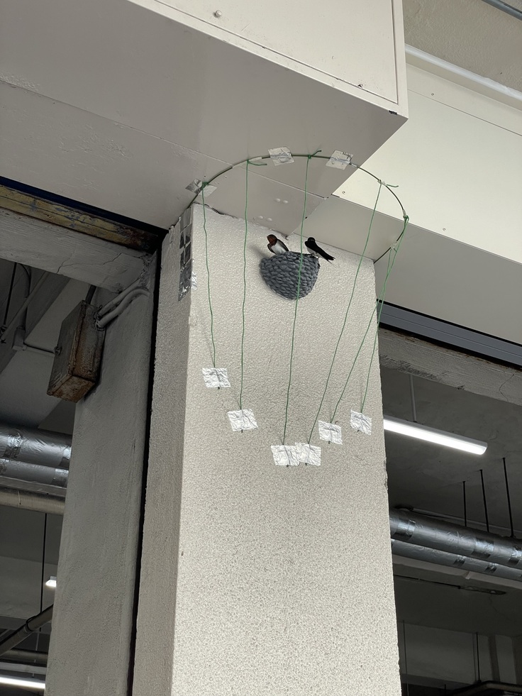 カラス避け付の人工巣