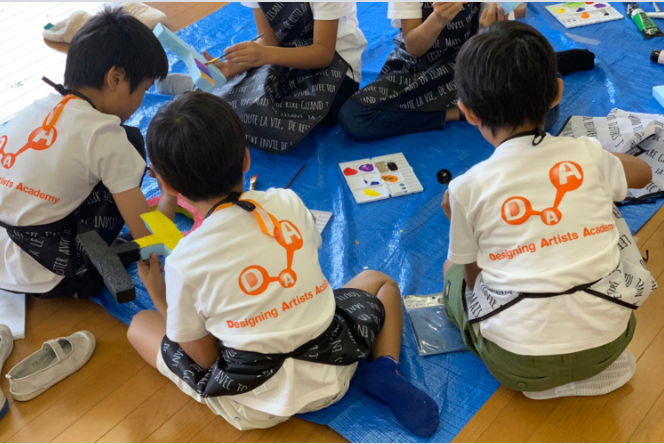 壁画のワークショップ