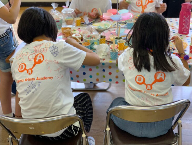 カップケーキ制作のワークショップ