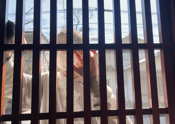 ラボの掃除をしてくれる様子