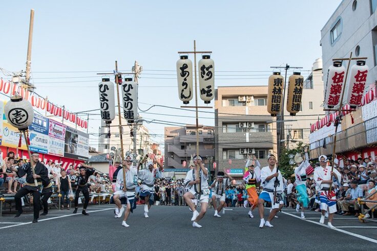 地元連による開会式の様子