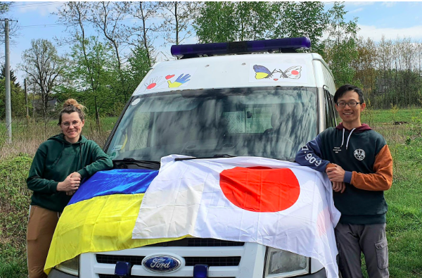 ウクライナ国内への物資輸送を担うオルガさん