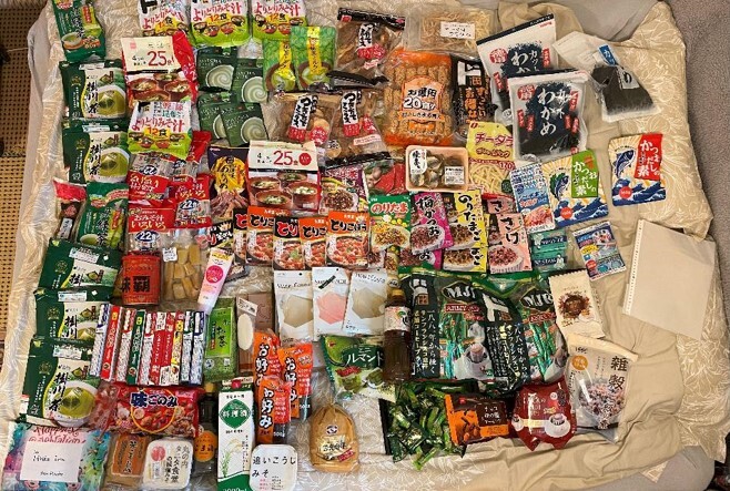 今年の4月に持参した支援品