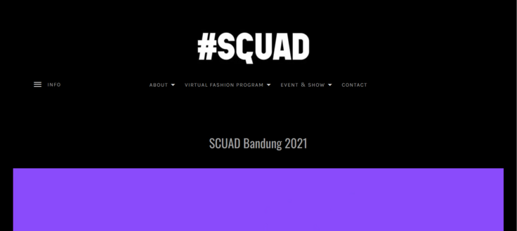 SCUADのホームページ