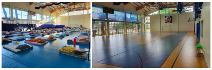 市民体育館の様子