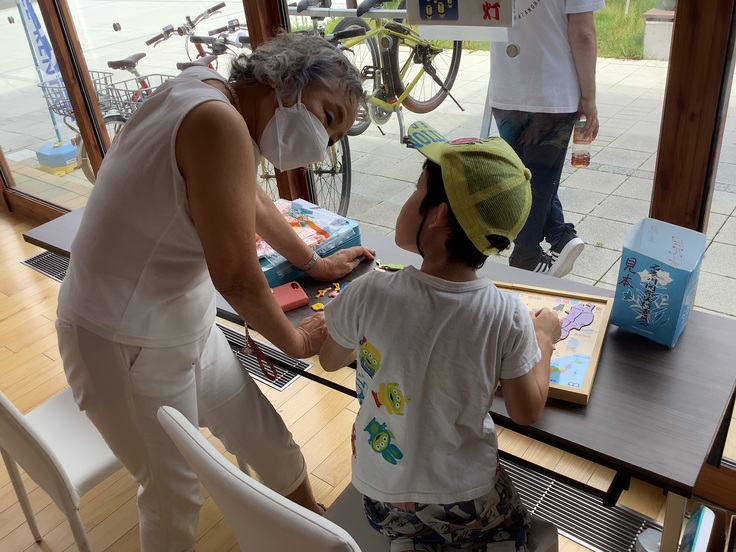 お祭りに来たお子さんにも