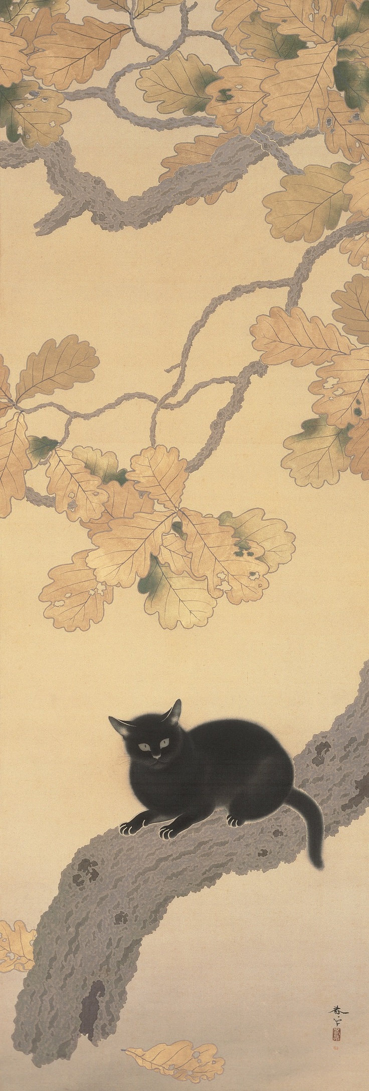 重要文化財 菱田春草　「黒き猫」 明治43年（1910）