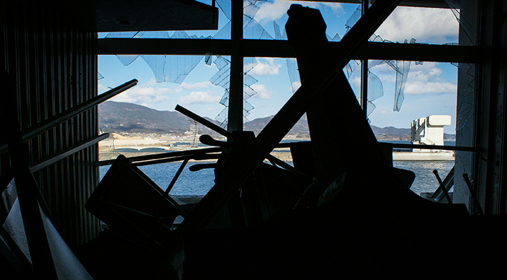 気仙中3階音楽室グランドピアノ