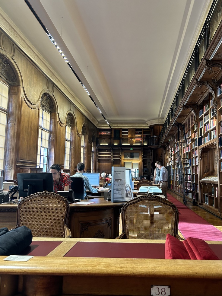 フランス国立図書館の閲覧室