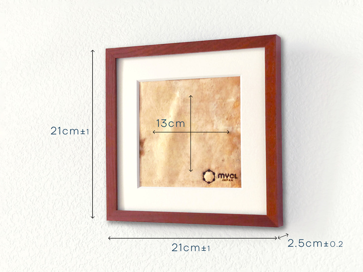 マッシュルームレザーフレームアート寸法