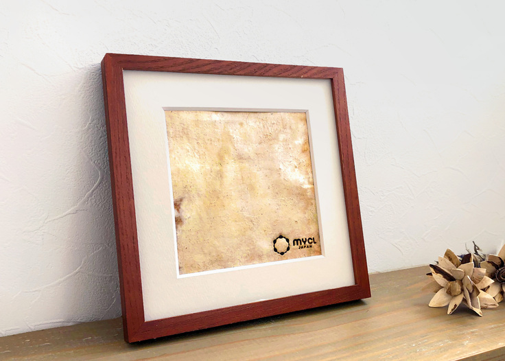 マッシュルームレザーフレームアート