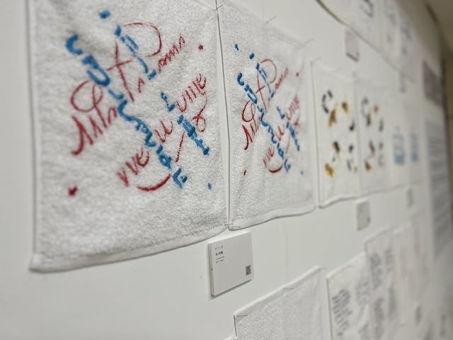 アートおしぼり展示様子02
