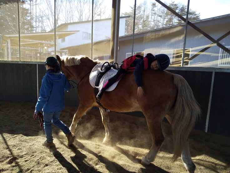 ミルキーの背中は広くてあたたかい