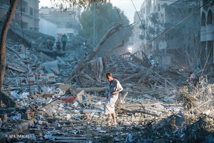 10月7日　パレスチナ・ガザ地区の様子