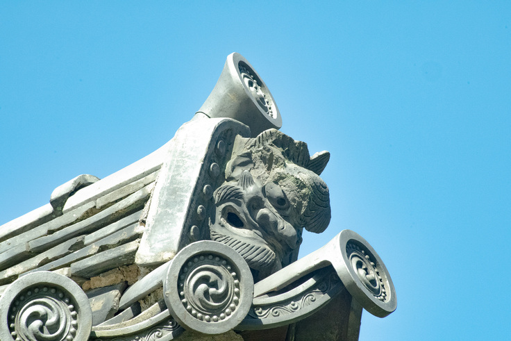 鬼飾りの破損（角など）