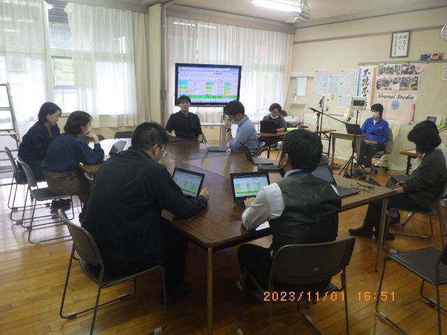 当日のタイムテーブルの確認の打ち合わせ