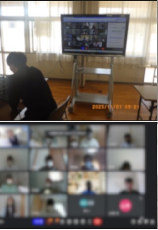 予算編成委員会の様子。リモートで白熱した議論が交わされました。