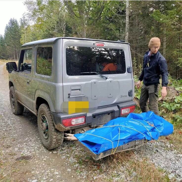 初めて狩猟に居合わせたときの写真