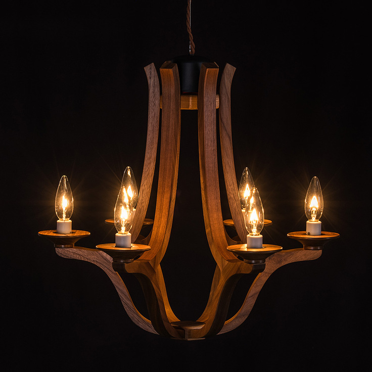木のシャンデリア / IKURU SUTO イクルデザイン