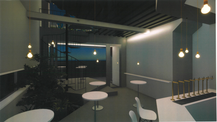 カウンターから外