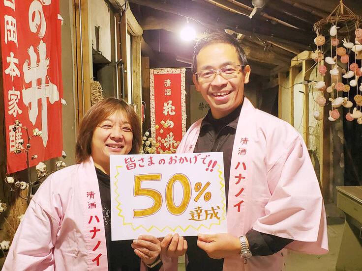 【速報】目標の50％達成！