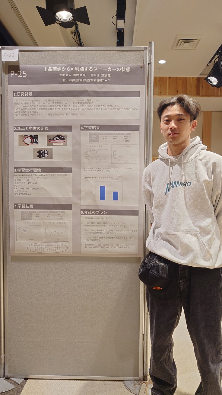 ポスター発表 - 出品画像からAI判別するスニーカーの状態