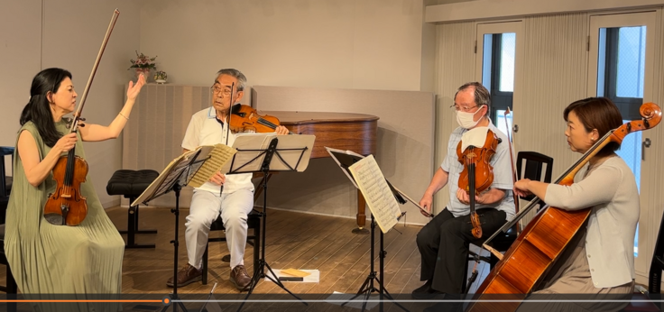第１回　物集女純子先生とのハイドン　弦楽四重奏曲「皇帝」