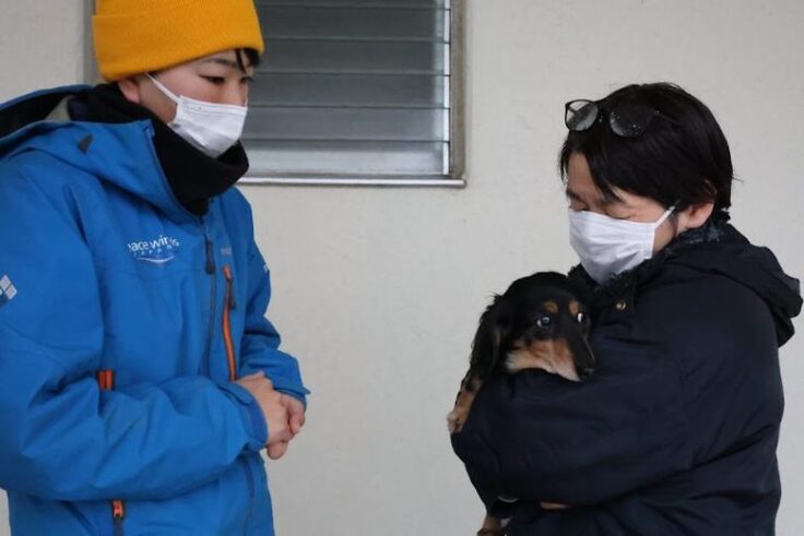 無事に浜松譲渡センターに到着した一時預かりのワンコ①