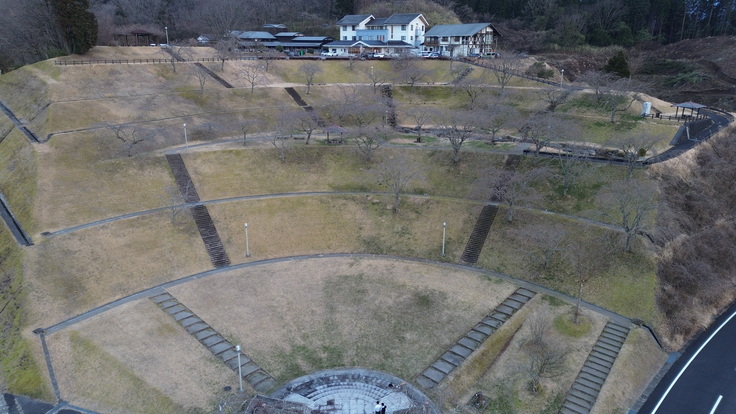 親水公園（上空より撮影）