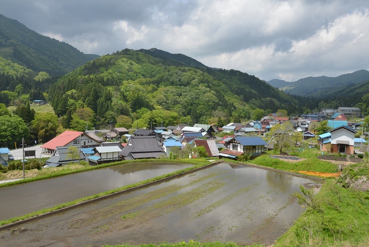 甲津原の山村風景