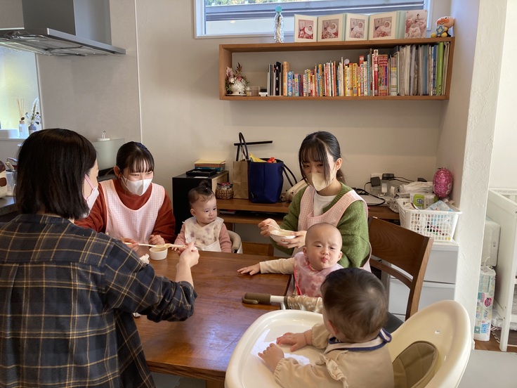 過去の保育訪問での食事の場面から