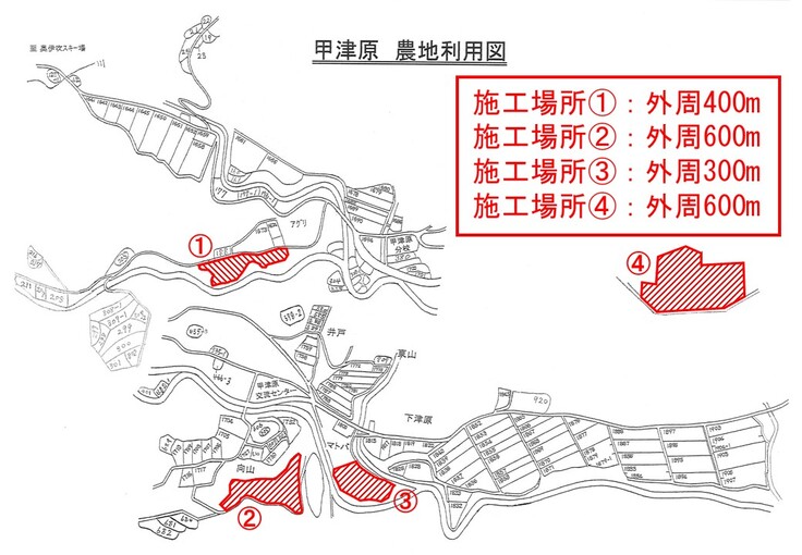 メッシュフェンスの施工場所