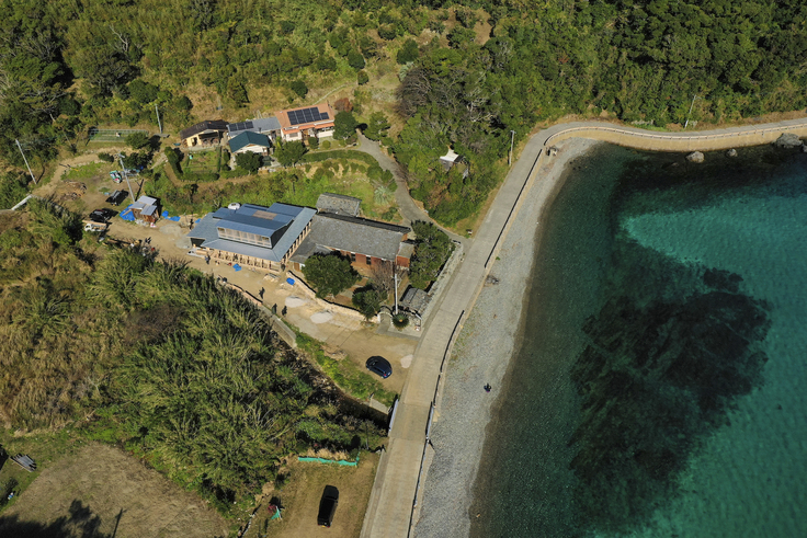 五島つばき蒸溜所のある半泊地区