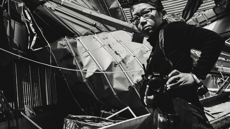 記録活動中の様子