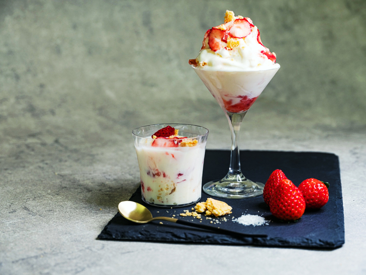 ストロベリー塩チーズケーキ