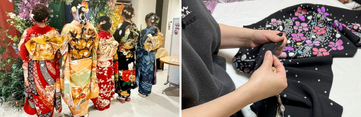 成人式と職人さん