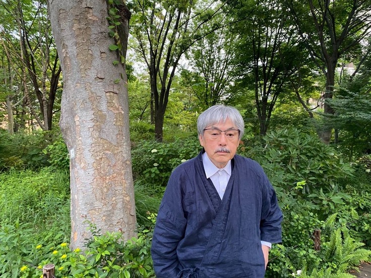 都会の森にて打合せ中です。