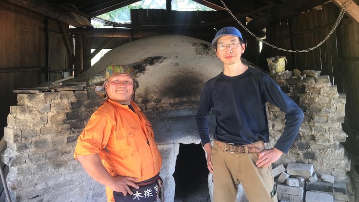 炭焼きの師匠、千田さんと