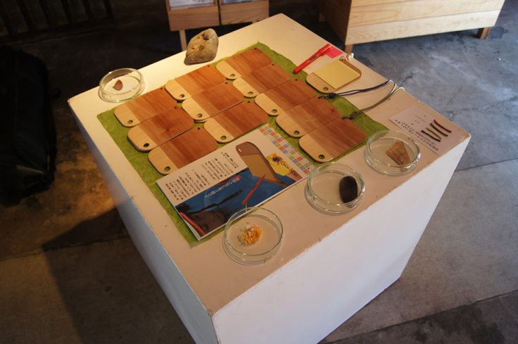 コシアブラとミズメを使った虫眼鏡