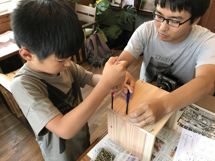 箱メガネキットの組み立て