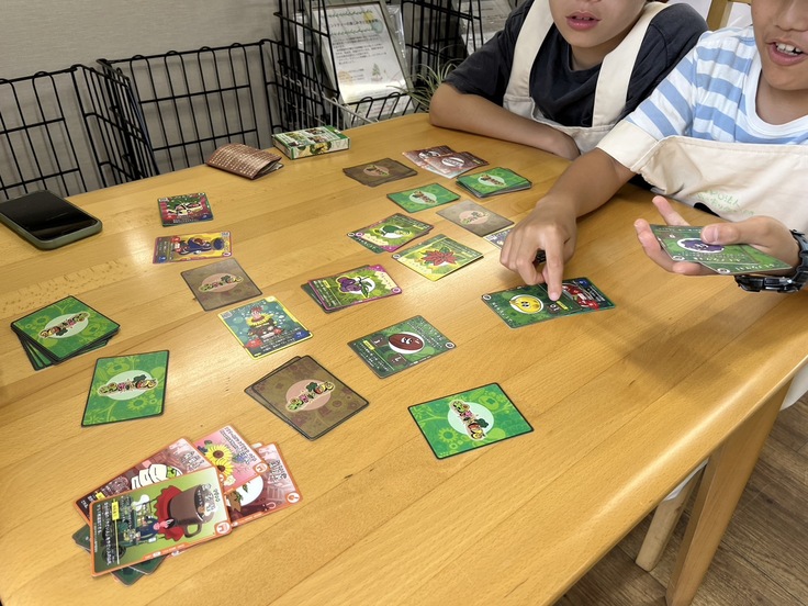 まろん食堂での７月の体験会の様子