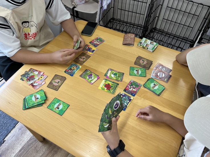 まろん食堂　７月の体験会の様子