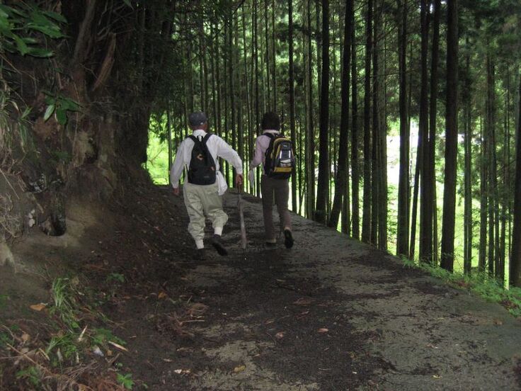 マップ作りのための山歩き・地元のおじさんと