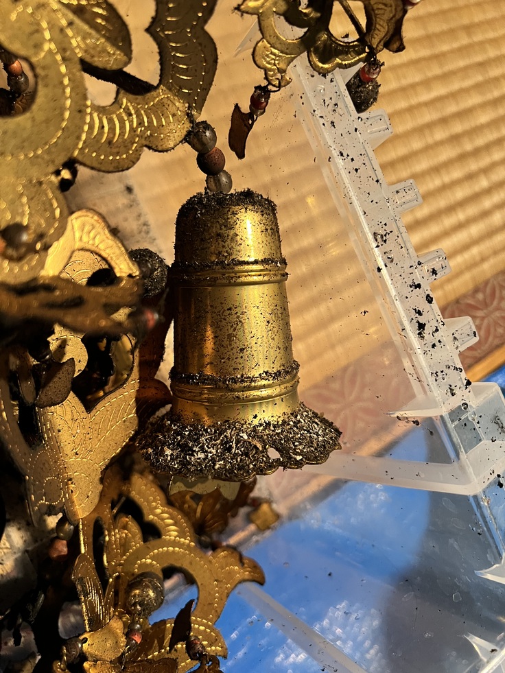 護摩天蓋の汚れ