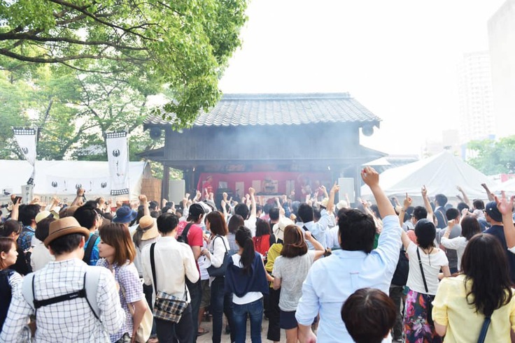 鳥飼八幡宮フェスの様子