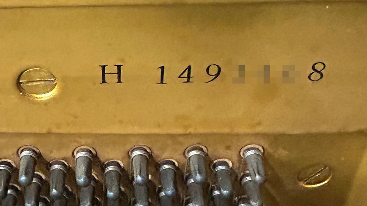 ピアノの製造番号